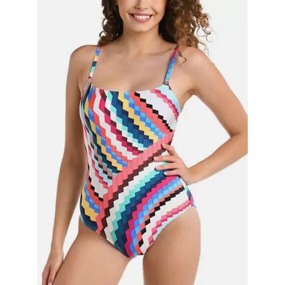 La Blanca Slice Of Paradise Lingerie One Piece Suit 8 NWT - Picture 2 of 5